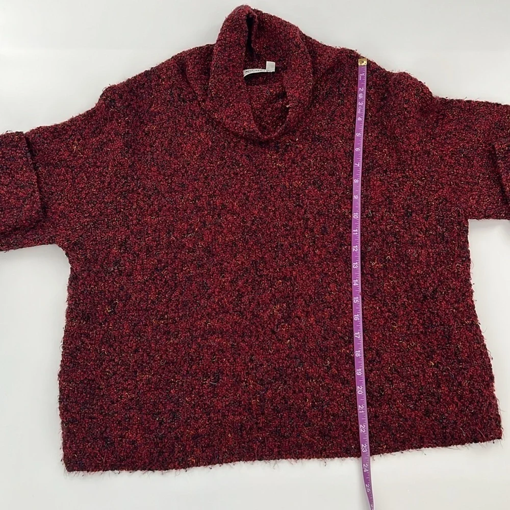 Habitat Red confetti Cowl‎ Neck Sweater Cozy Texture layering essential M/L